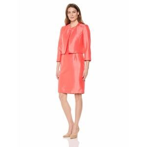 Le Suit Women's Fly Away Jacket with Sheath Dress